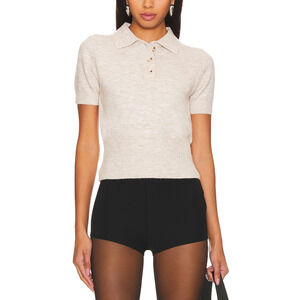 Rue Sophie 'Ellis' White Knit Top Size L